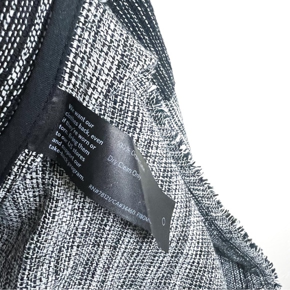 Eileen Fisher Hazy Blocks Shawl Collar Long Jacket - Picture 13 of 15